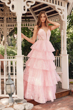 Elegant Beaded Embellished A-Line Long Formal Prom Evening Gown JTJT2438K