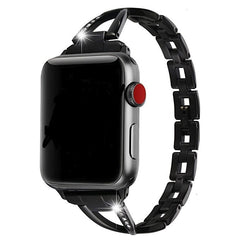 Apple Watch Band X-Type Stainless Steel with Diamonds
