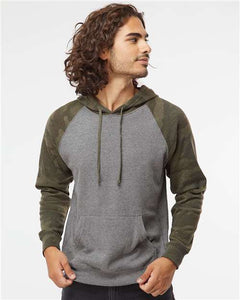 Independent Trading Co. PRM33SBP Unisex Special Blend Raglan Hooded Sweatshirt