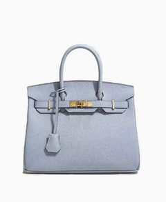 Platinum Bag in First Layer Cowhide for Women