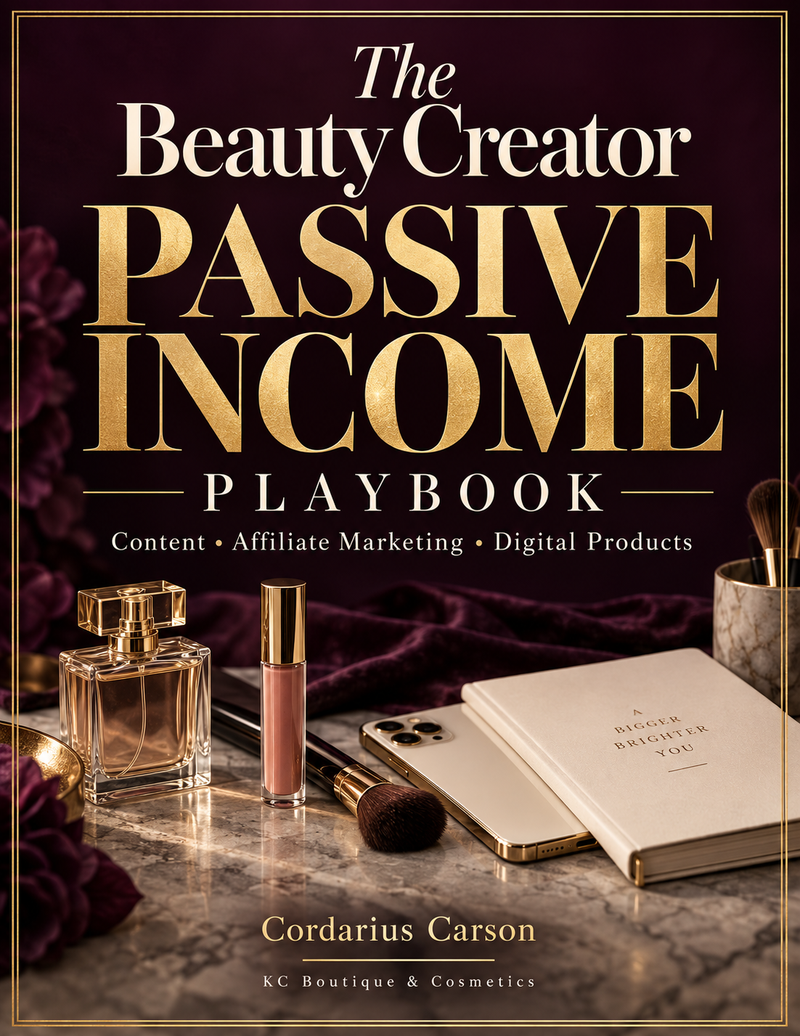 Cover of The Beauty Creator Passive Income Playbook by Cordarius Carson