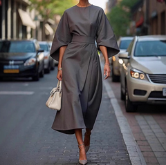 Loose Batwing Sleeve Dress