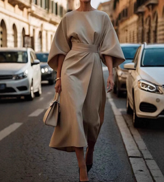 Loose Batwing Sleeve Dress
