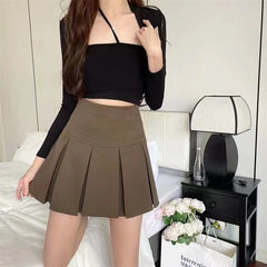 Fashion High Waist Anti-Glare Short Skirt Suit