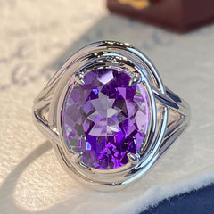 Amethyst Fashion Ring for Women